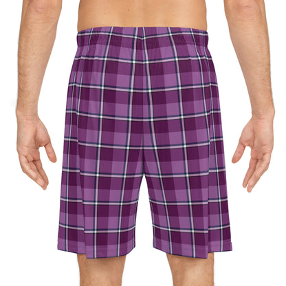 Plaid Basketball Shorts, Sportswear, Workout Gear, Summer Apparel, Casual Outfits, Trendy Athletic Shorts - Celtic Scents