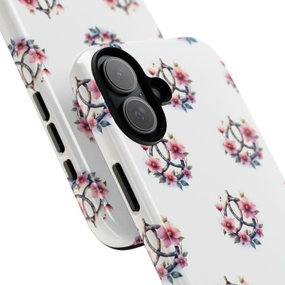 Floral Phone Case, Tough Phone Cover, Cute Protection for Mobile, Gift for Her, Celtic Knot Floral Pattern Case