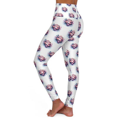 Celtic Knot Floral High Waisted Yoga Leggings, Activewear for Yoga and Fitness, Stylish Leggings for Women, Comfortable Stretch Leggings - Celtic Scents