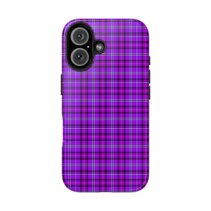 Purple Plaid Stylish Tough Phone Cases, Durable Phone Cover, Protective Case, Trendy Design, Gifts for Her - Celtic Scents