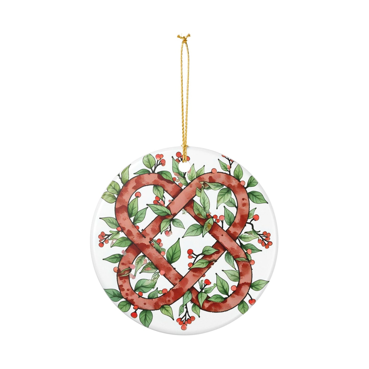 Ceramic Holiday Ornament, Handcrafted Home Decor, Christmas Decoration, Gift for Loved Ones, Seasonal Decor, Celebration Keepsake - Celtic Scents