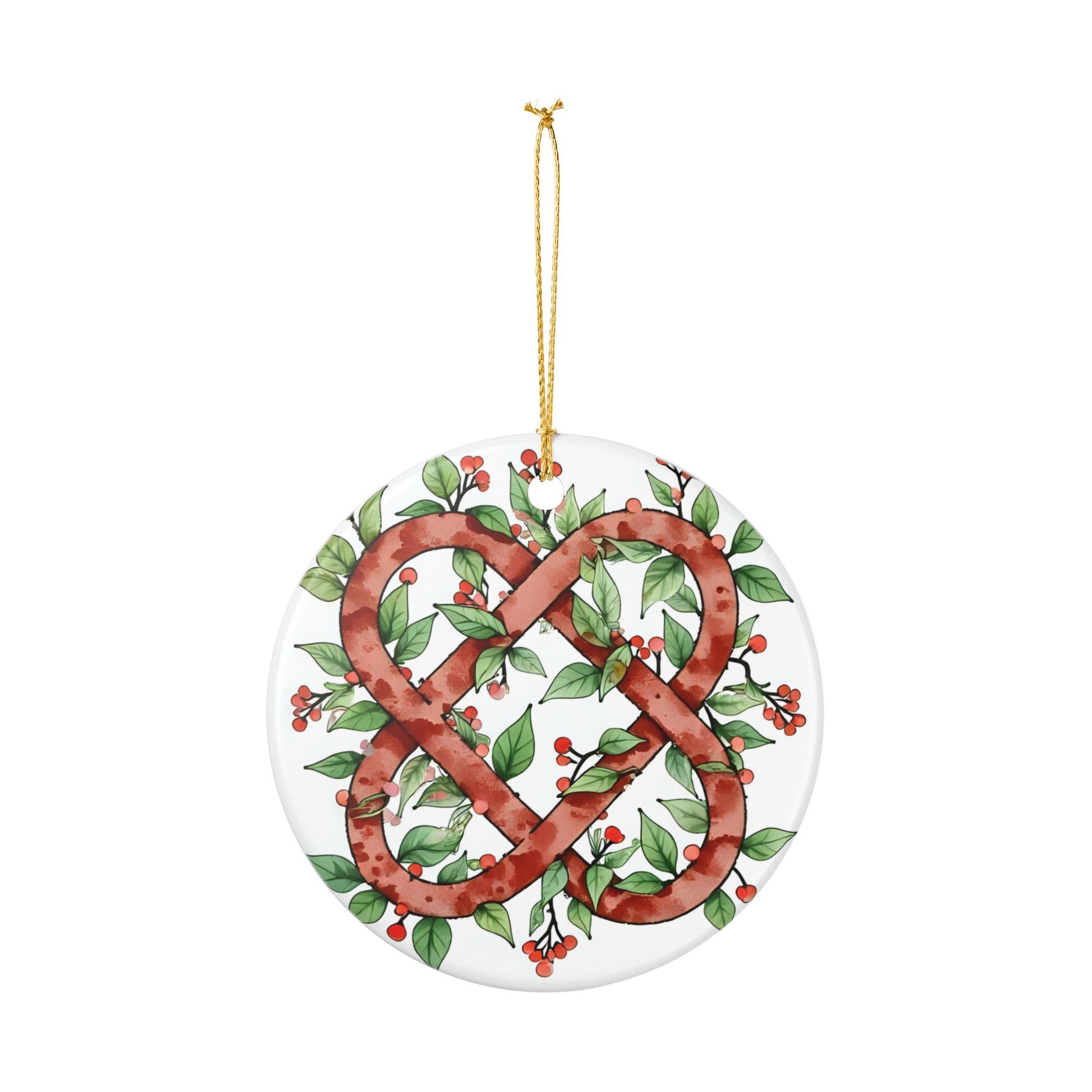 Ceramic Holiday Ornament, Handcrafted Home Decor, Christmas Decoration, Gift for Loved Ones, Seasonal Decor, Celebration Keepsake - Celtic Scents