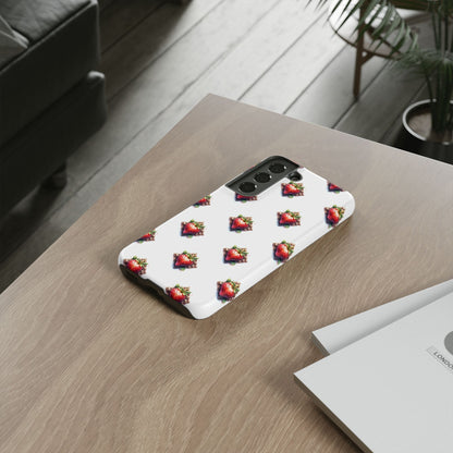 Strawberry Celtic Knot Phone Case, Cute Phone Cover, Gift for Her, Custom Smartphone Case, Funky Accessories, Valentine's Day Gift