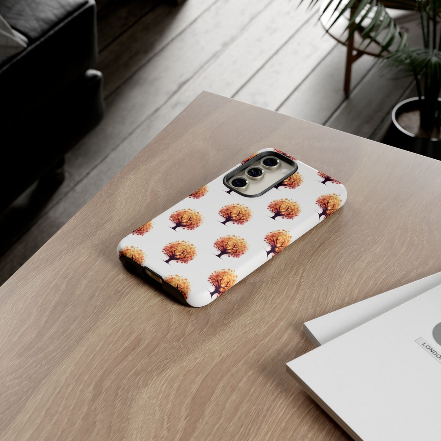 Autumn Tree Phone Case, Fall Phone Cover, Nature Inspired Case, Gift for Outdoorsy Friends, Seasonal Accessories, Eco-Friendly Phone Case