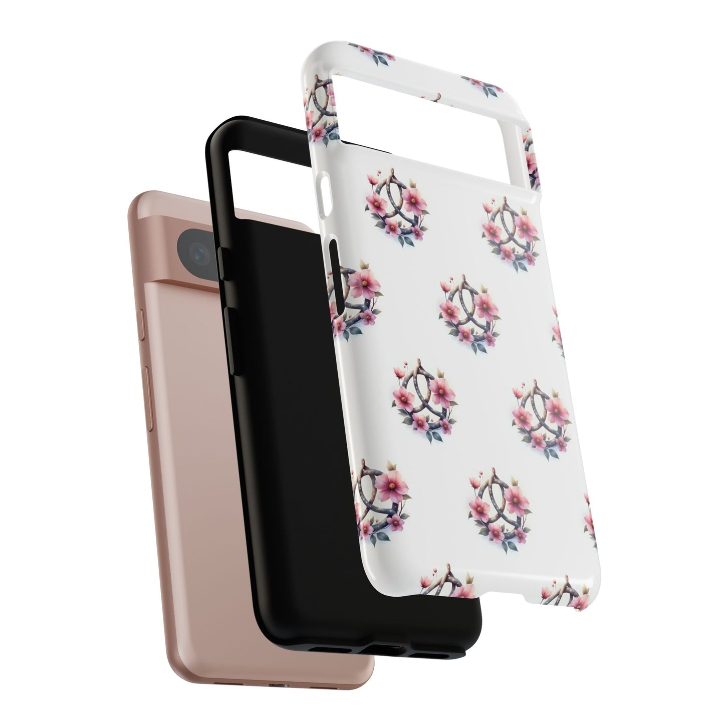 Floral Phone Case, Tough Phone Cover, Cute Protection for Mobile, Gift for Her, Celtic Knot Floral Pattern Case