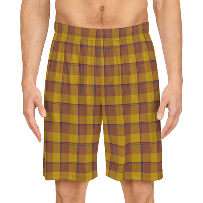 Plaid Basketball Shorts for Athletes, Casual Summer Sports Short, Trendy Activewear, Perfect Gift - Celtic Scents