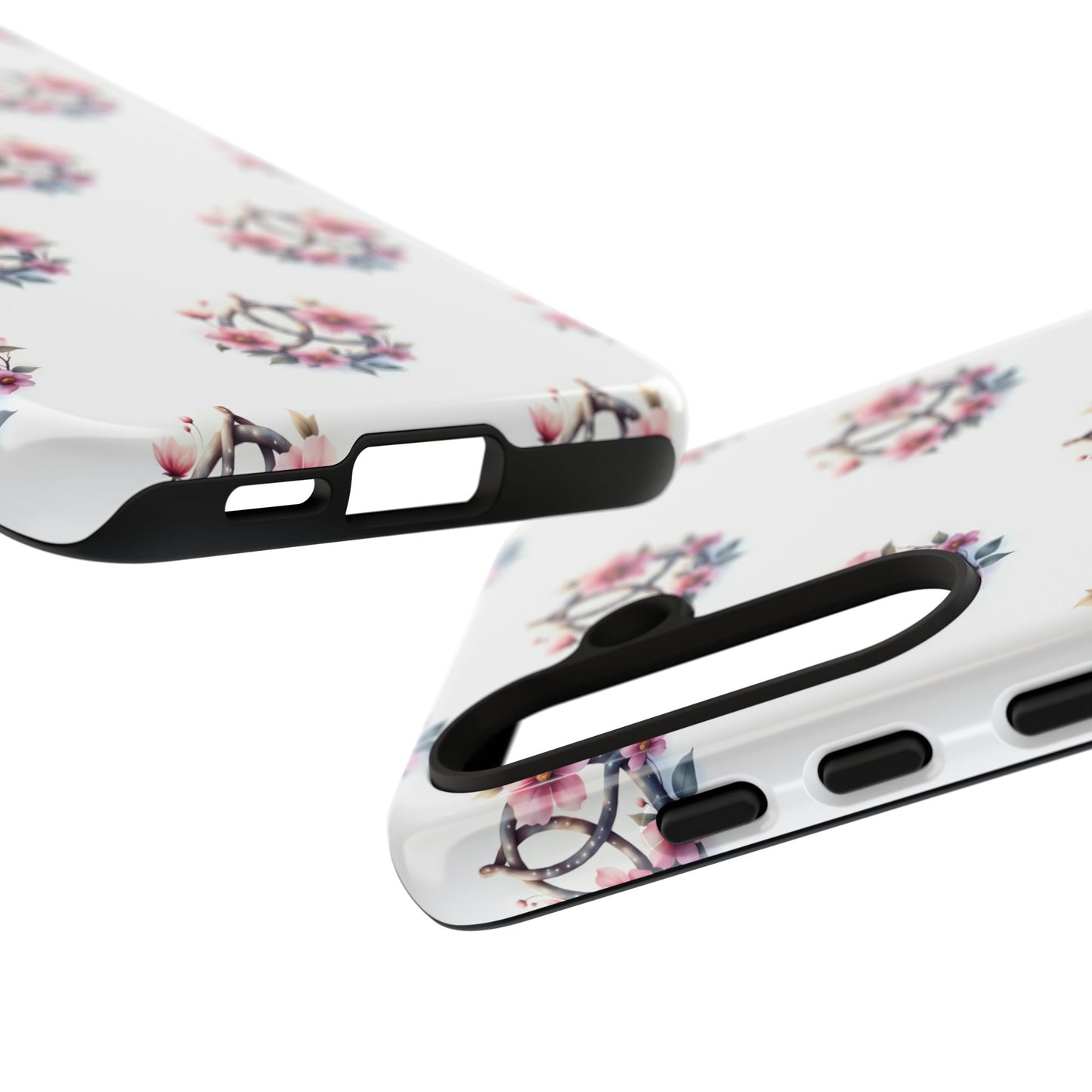 Floral Phone Case, Tough Phone Cover, Cute Protection for Mobile, Gift for Her, Celtic Knot Floral Pattern Case