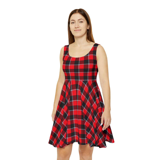 Chic Plaid Skater Dress, Casual Summer Style, Perfect for Parties and Picnics, Trendy Women's Fashion, Ideal Gift for Her