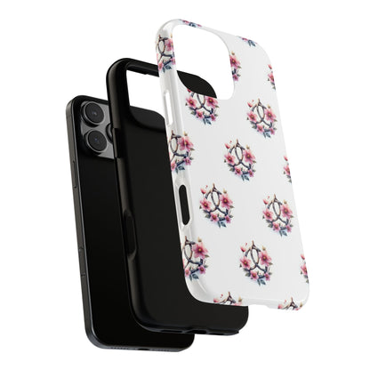 Floral Phone Case, Tough Phone Cover, Cute Protection for Mobile, Gift for Her, Celtic Knot Floral Pattern Case