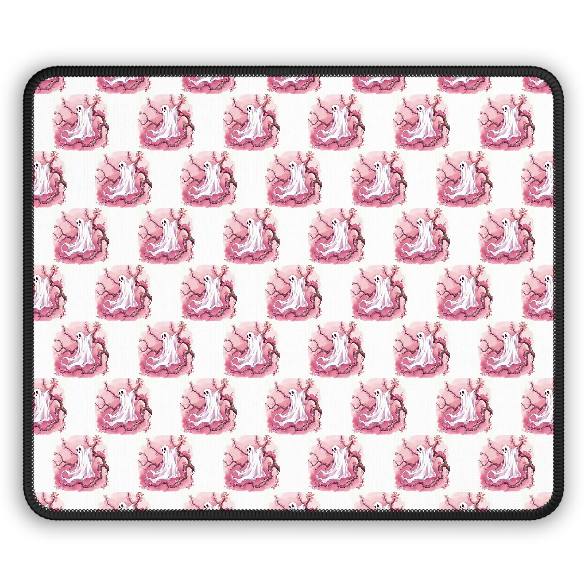 Whimsical Gaming Mouse Pad, Pink Ghost Decor, Gamer Gift, Cute Office Accessory, Pastel Mousepad for Computer - Celtic Scents