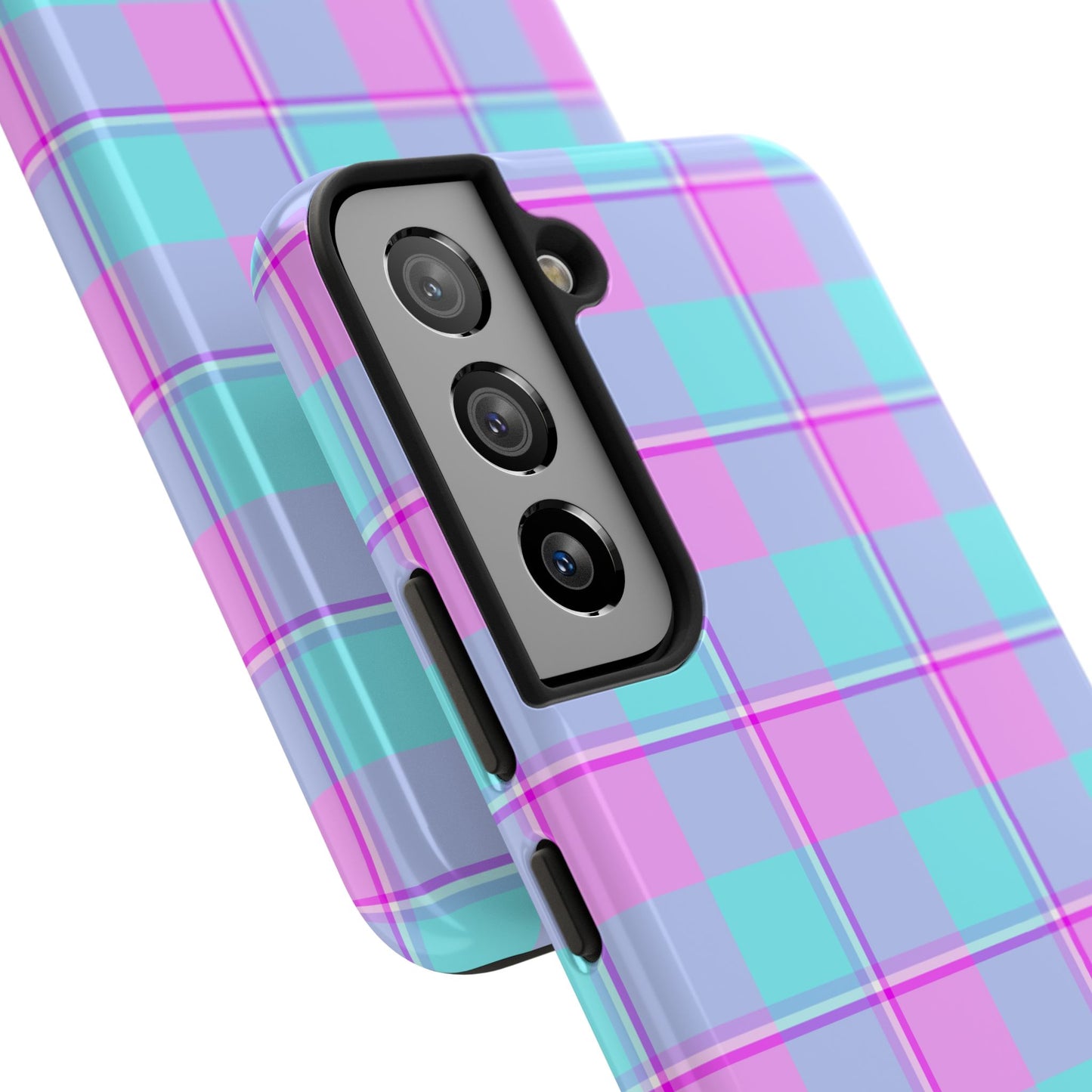 Personalized Plaid Phone Cases for Trendy Protection, Customizable Phone Covers, Durable Cases