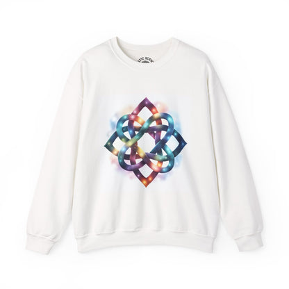 Colorful Infinity Knot Crewneck Sweatshirt | Cozy Unisex Sweatshirt for Every Occasion, Gift for Him, Her, Holidays, Casual Wear - Celtic Scents