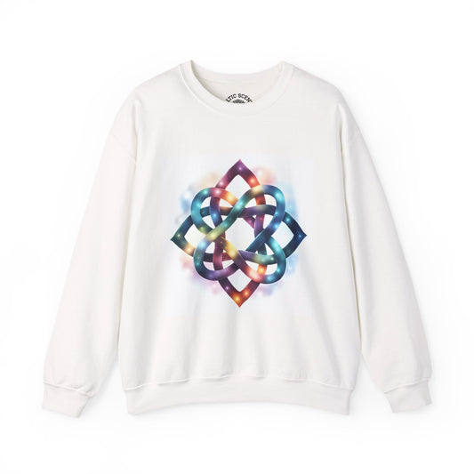 Colorful Infinity Knot Crewneck Sweatshirt | Cozy Unisex Sweatshirt for Every Occasion, Gift for Him, Her, Holidays, Casual Wear - Celtic Scents