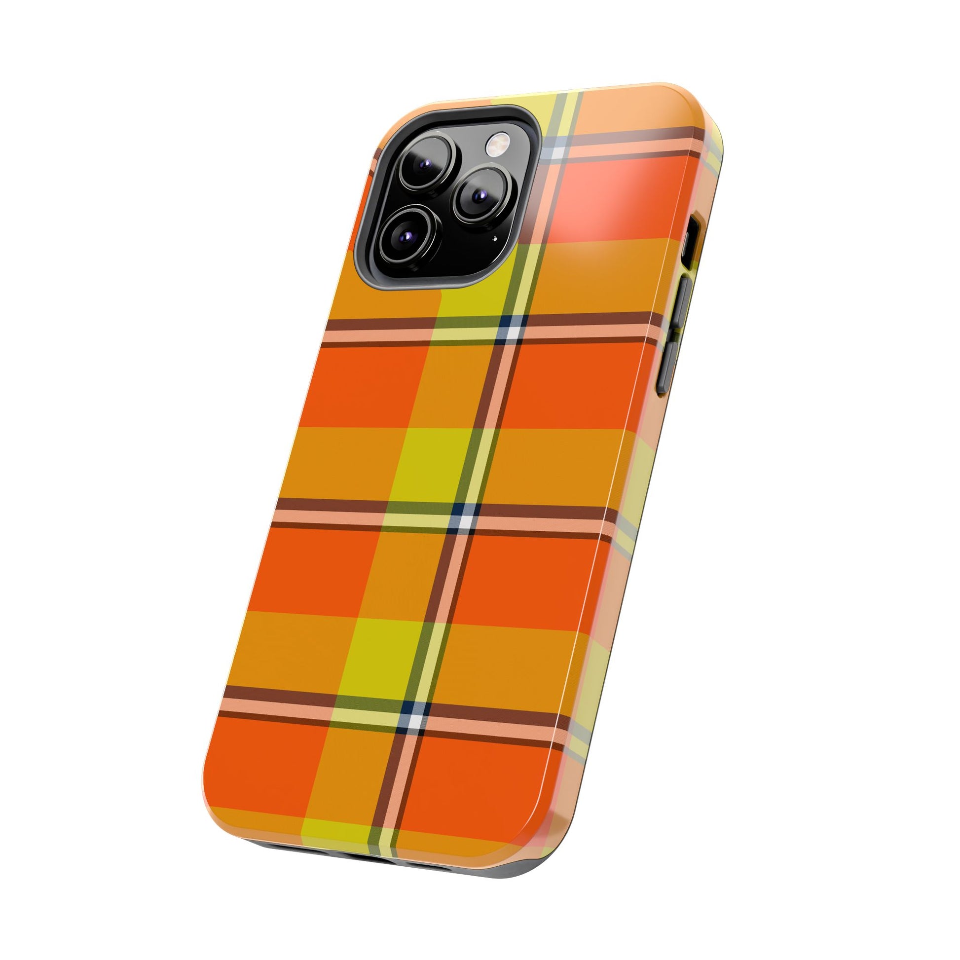 Vibrant Autumn Plaid Phone Case | Tough Phone Protector, Colorful Tech Accessory, Stylish Gift for Him/Her, Fun Birthday Present, Trendy - Celtic Scents
