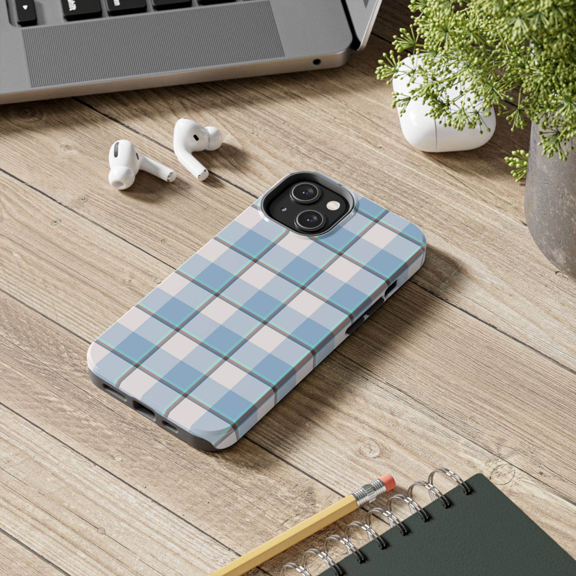 Winter Plaid Tough Phone Cases for Protection, Gift for Teens, Trendy Phone Accessories, Stylish Shield, Holiday Gift Ideas - Celtic Scents