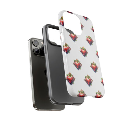 Strawberry Celtic Knot Phone Case, Cute Phone Cover, Gift for Her, Custom Smartphone Case, Funky Accessories, Valentine's Day Gift