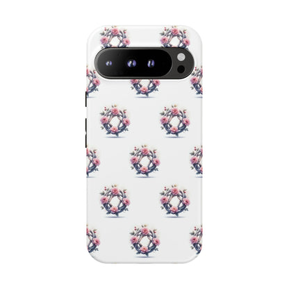 Floral Phone Case, Tough Cases for Women, Cute Celtic Knot Floral Design iPhone Cover, Gift for Her, Stylish Tech Accessories