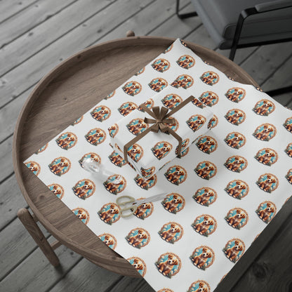 Puppy Design Wrapping Paper, Gift Wrap, Dog Lover Gift, Birthday Wrap, Holiday Packaging - Celtic Scents