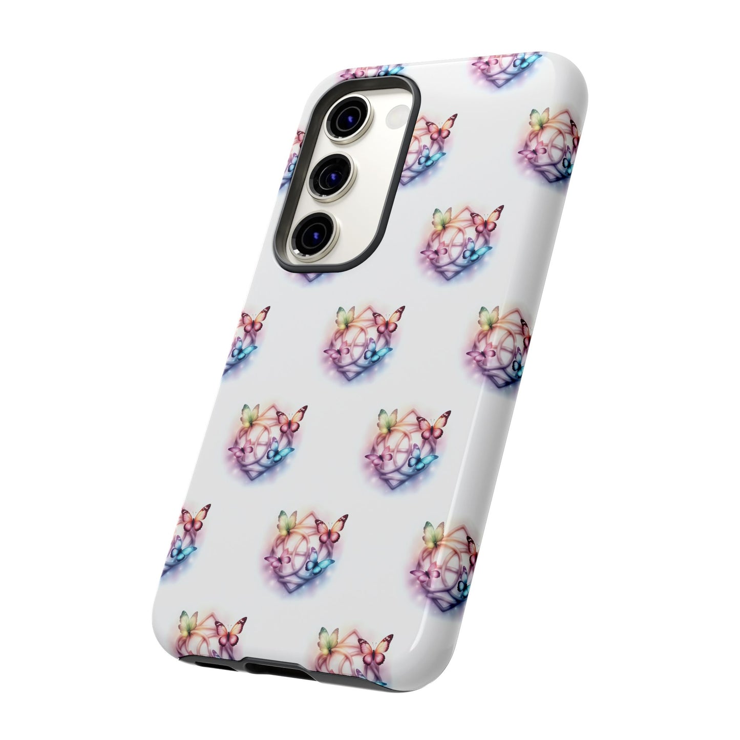 Colorful Butterflies Phone Case, Tough Cases, Cute Butterfly Lover Gift, Trendy Phone Cover, Nature Print Case