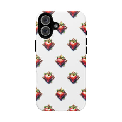 Strawberry Celtic Knot Phone Case, Cute Phone Cover, Gift for Her, Custom Smartphone Case, Funky Accessories, Valentine's Day Gift