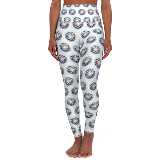 Trendy High Waisted Yoga Leggings with Unique Pattern, Athletic Wear, Activewear, Fitness Fashion, Comfortable Leggings - Celtic Scents