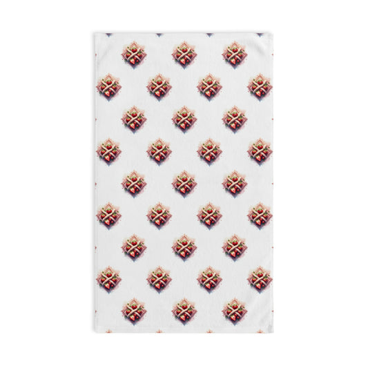 Bohemian Celtic Strawberry Hand Towel, Kitchen Towel, Decorative Towel, Unique Gift, Home Décor, Bathroom Accessory