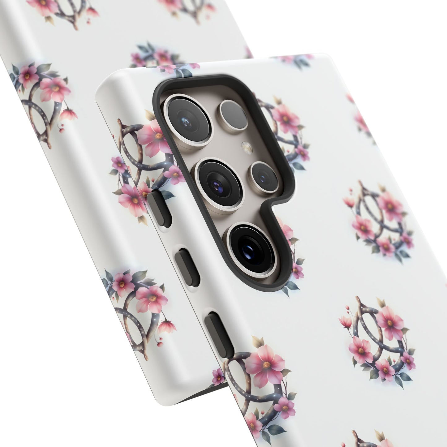 Floral Phone Case, Tough Phone Cover, Cute Protection for Mobile, Gift for Her, Celtic Knot Floral Pattern Case