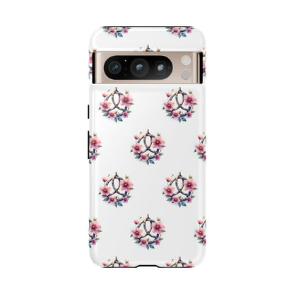 Floral Phone Case, Tough Phone Cover, Cute Protection for Mobile, Gift for Her, Celtic Knot Floral Pattern Case