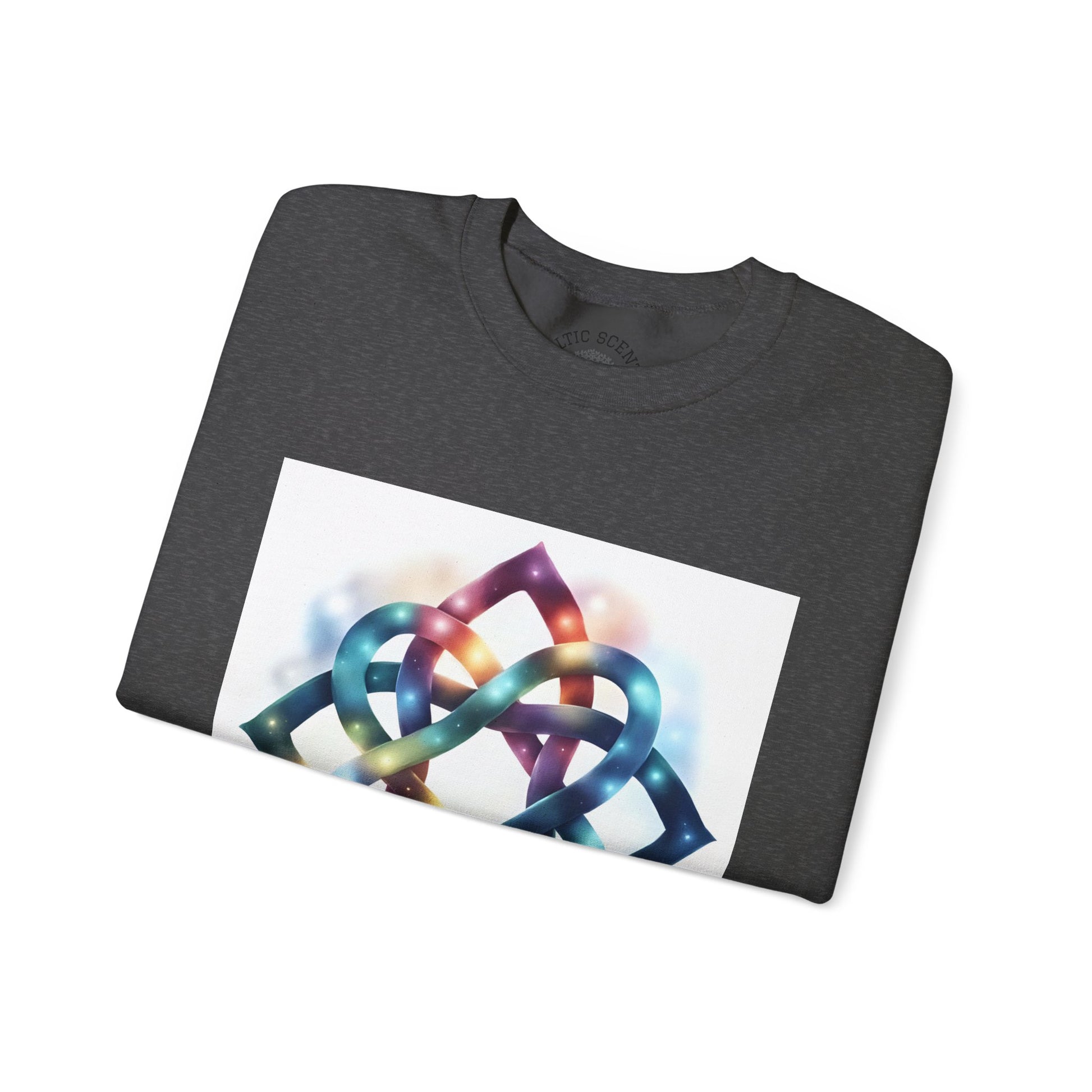 Colorful Infinity Knot Crewneck Sweatshirt | Cozy Unisex Sweatshirt for Every Occasion, Gift for Him, Her, Holidays, Casual Wear - Celtic Scents