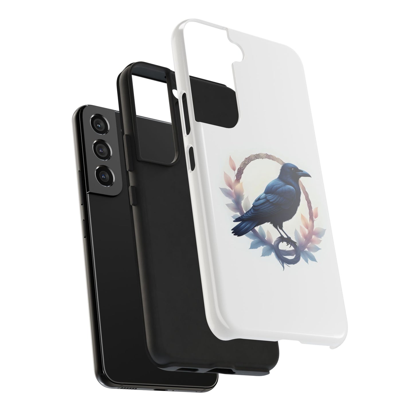 Raven Design Phone Case | Tough Protector Case, Gift for Bird Lovers, Unique Cell Phone Cover, Gothic or Nature Inspired