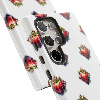 Strawberry Celtic Knot Phone Case, Cute Phone Cover, Gift for Her, Custom Smartphone Case, Funky Accessories, Valentine's Day Gift