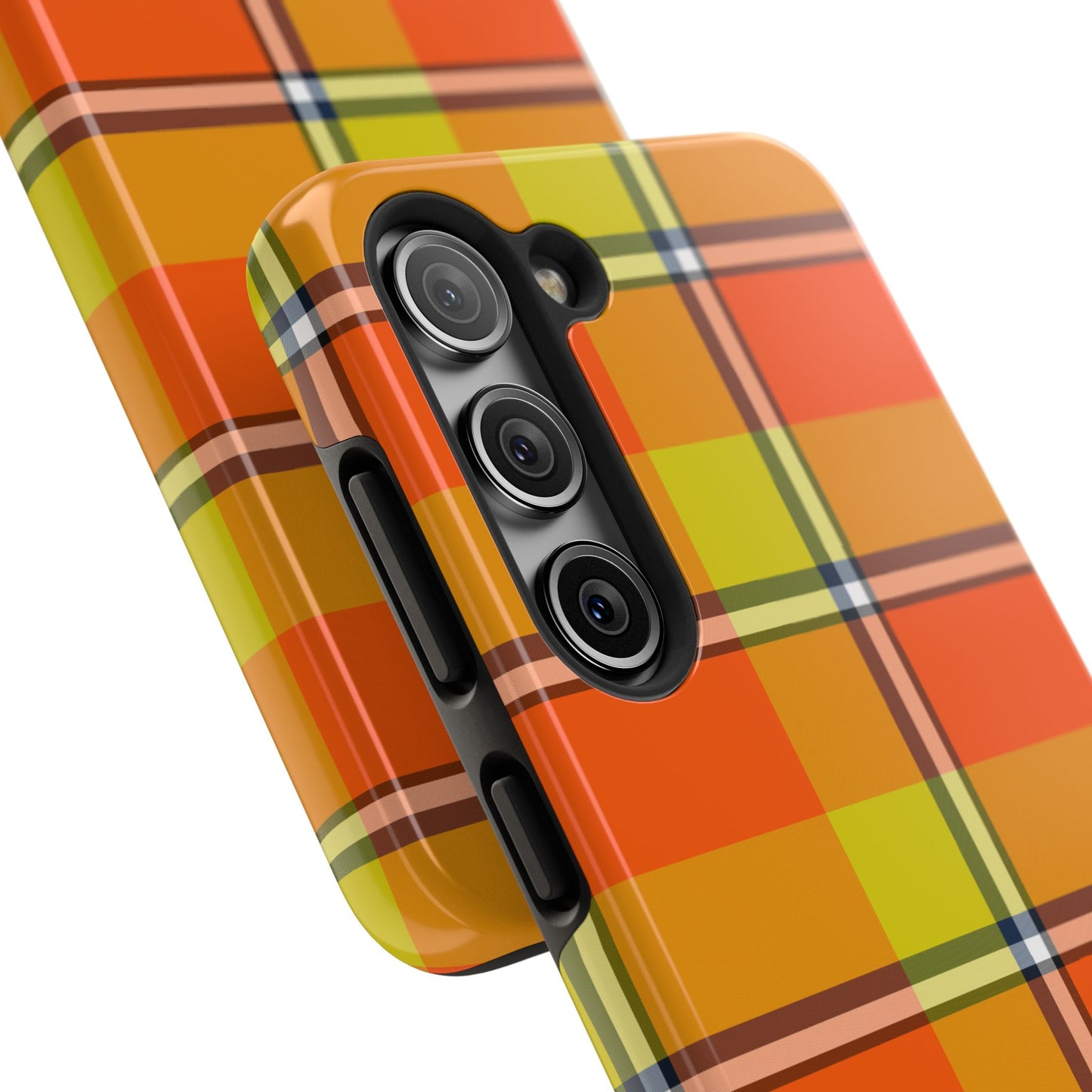 Vibrant Autumn Plaid Phone Case | Tough Phone Protector, Colorful Tech Accessory, Stylish Gift for Him/Her, Fun Birthday Present, Trendy