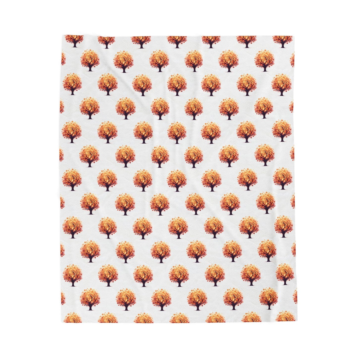 Cozy Velveteen Plush Blanket with Autumn Tree Design, Soft Throw for Home Decor, Gifts, Fall Decor, Warm Blanket, Couch Blanket - Celtic Scents