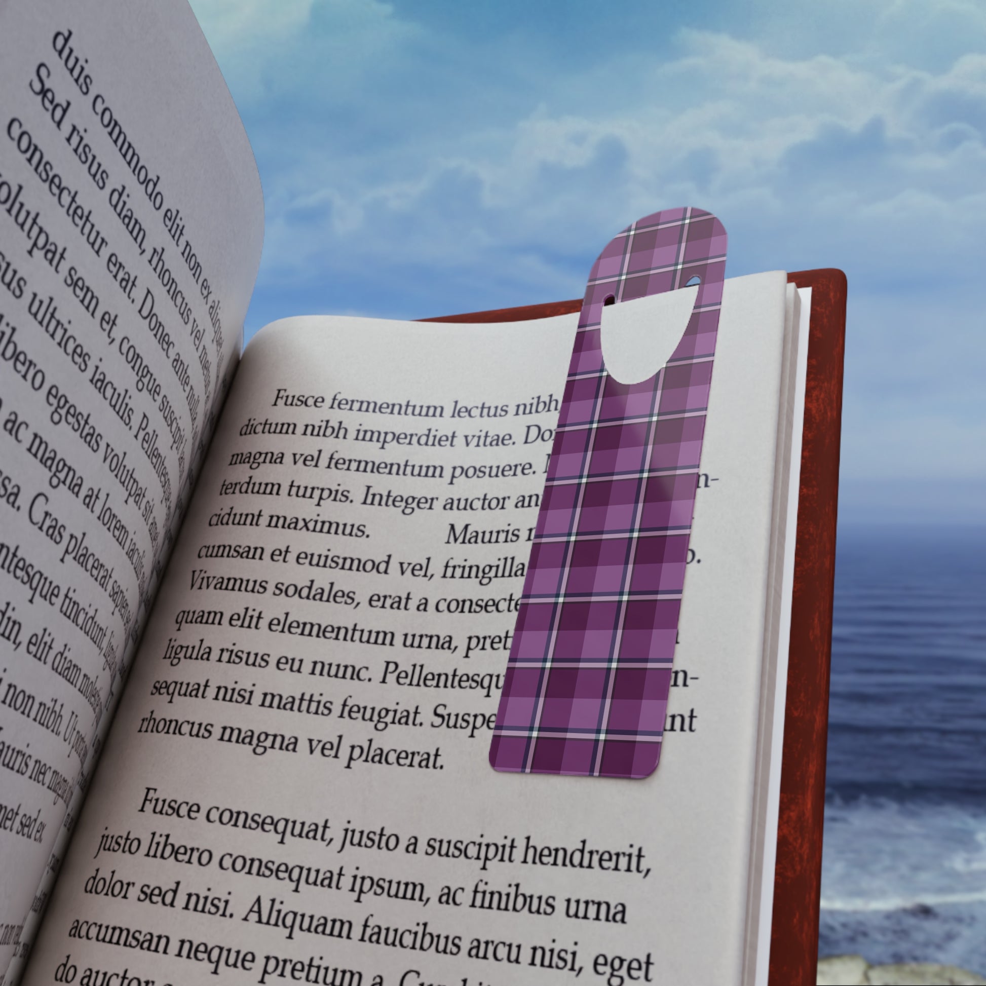 Stylish Plaid Bookmark - Perfect for Readers, Gift for Book Lovers, Cozy Reading Accessories, Literary Gifts, Bookmarks for Students - Celtic Scents
