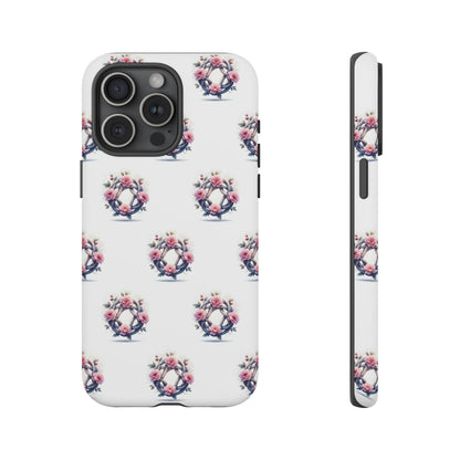 Floral Phone Case, Tough Cases for Women, Cute Celtic Knot Floral Design iPhone Cover, Gift for Her, Stylish Tech Accessories