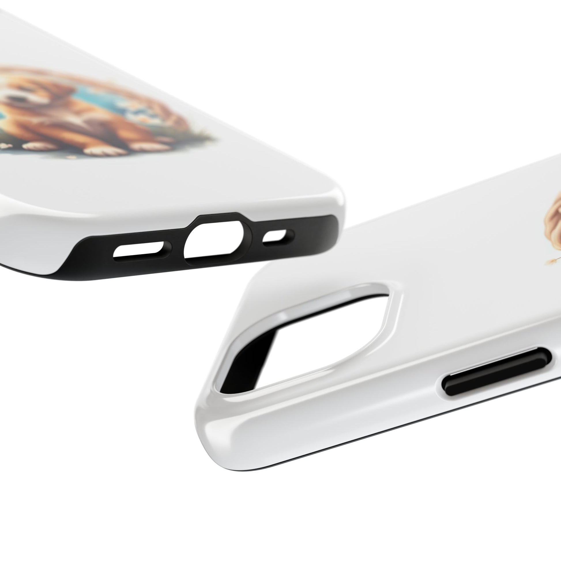 Cute Puppy Phone Case, Tough Case for Dog Lovers, Pet Gift, Protector Case for iPhone, Custom Phone Cover - Celtic Scents