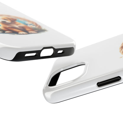 Cute Puppy Phone Case, Tough Case for Dog Lovers, Pet Gift, Protector Case for iPhone, Custom Phone Cover - Celtic Scents
