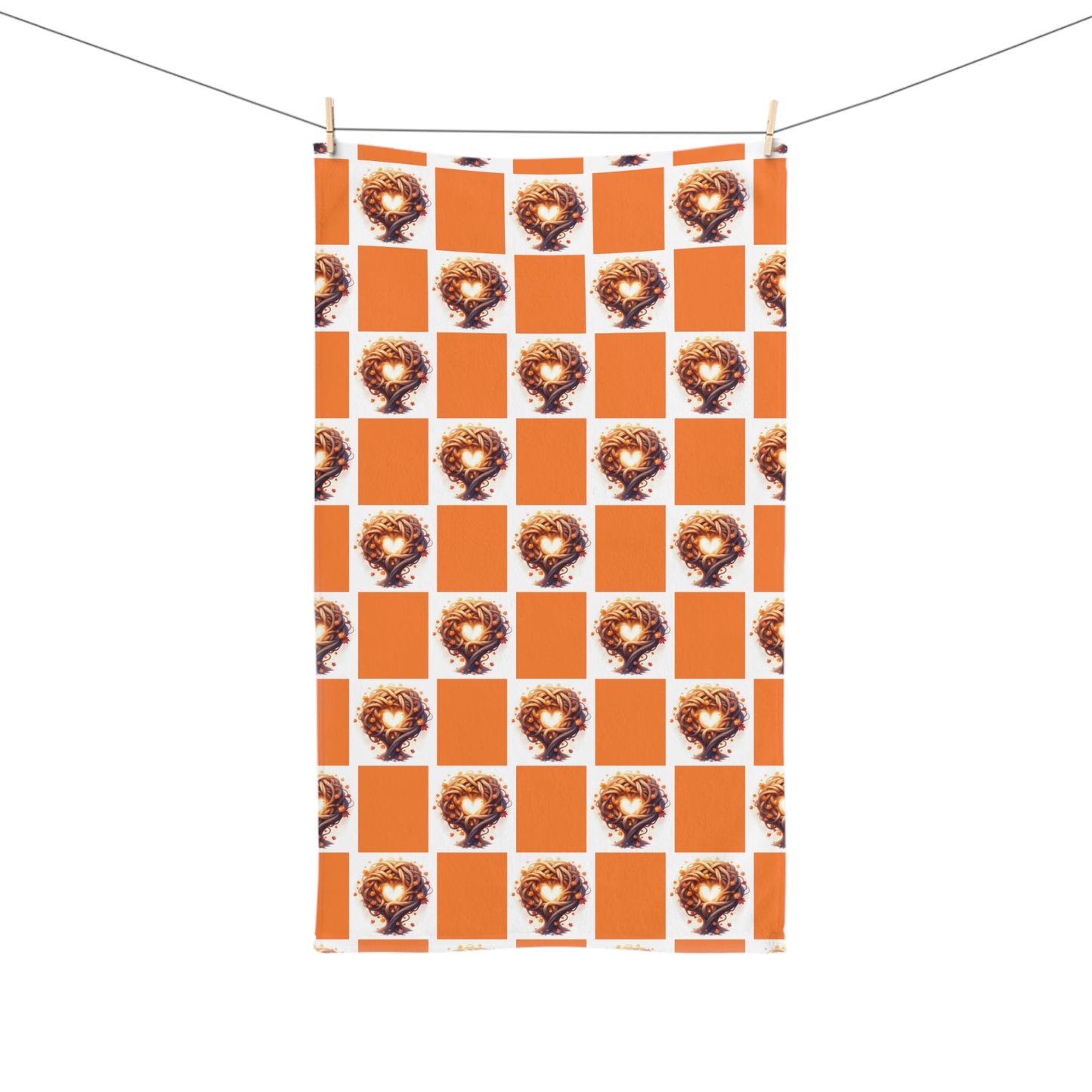 Autumn Floral Hand Towel, Cozy Kitchen Decor, Fall Gift, Hostess Gift, Decorative Towel for Thanksgiving