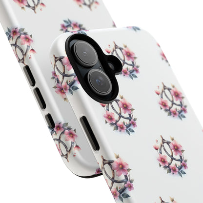 Floral Phone Case, Tough Phone Cover, Cute Protection for Mobile, Gift for Her, Celtic Knot Floral Pattern Case
