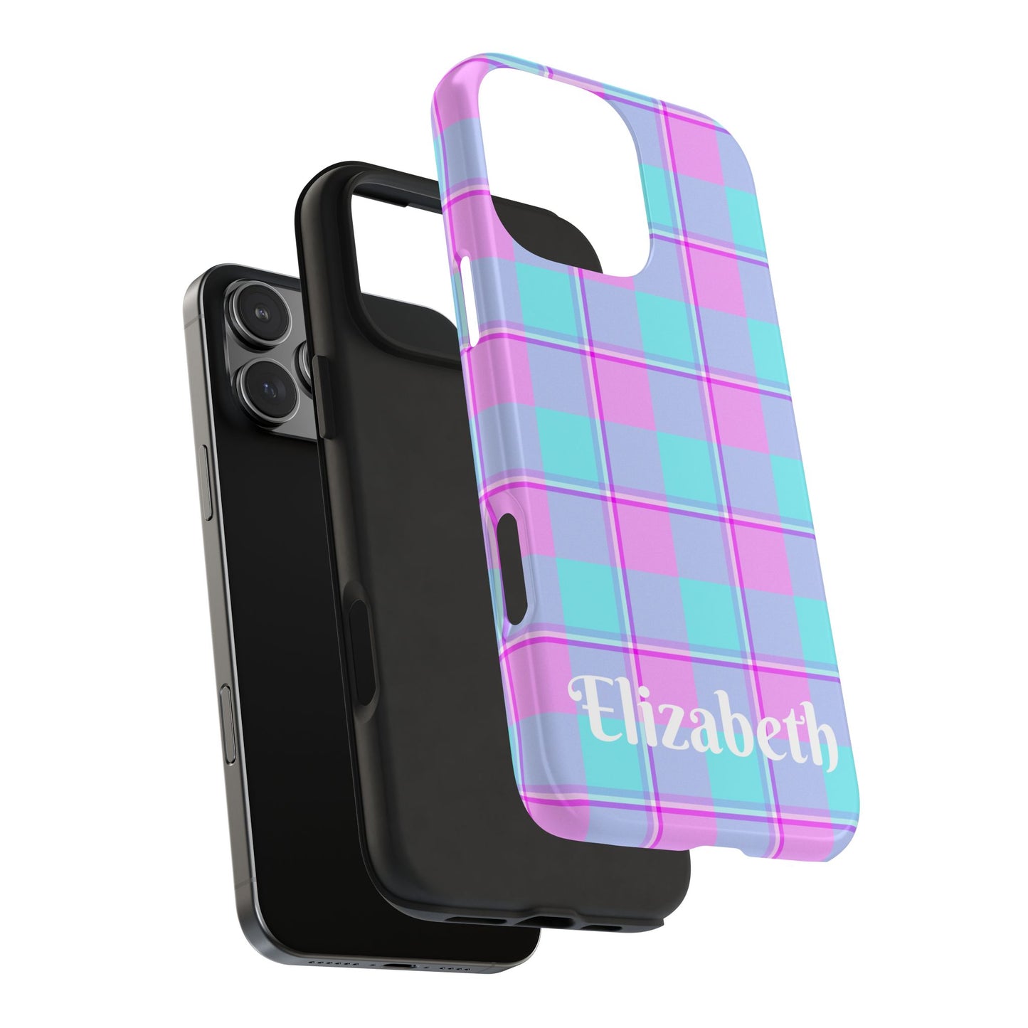 Personalized Plaid Phone Cases for Trendy Protection, Customizable Phone Covers, Durable Cases