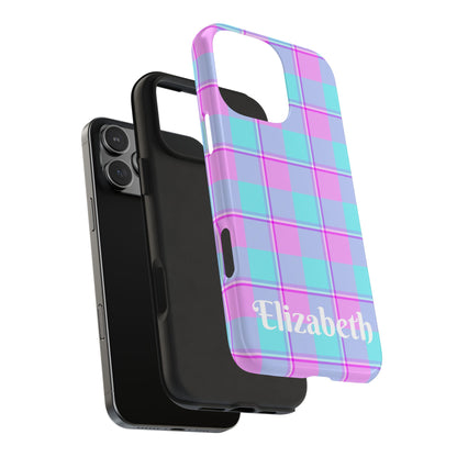 Personalized Plaid Phone Cases for Trendy Protection, Customizable Phone Covers, Durable Cases