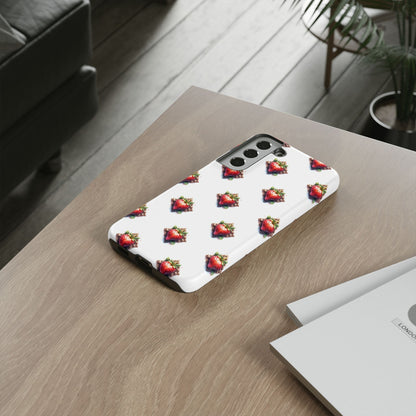 Strawberry Celtic Knot Phone Case, Cute Phone Cover, Gift for Her, Custom Smartphone Case, Funky Accessories, Valentine's Day Gift
