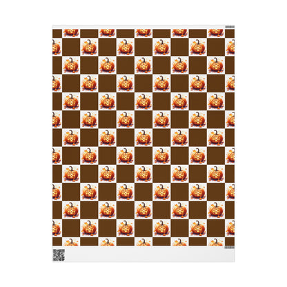 Festive Wrapping Paper Rolls, Autumn Gift Wrap, Halloween Decor, Eco-Friendly Gift Wrapping, Seasonal Wrapping Sheets, Pumpkin - Celtic Scents