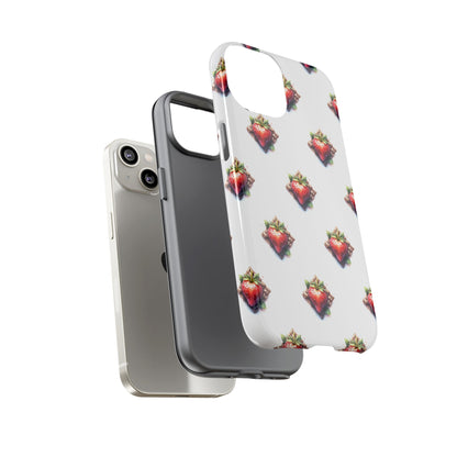 Strawberry Celtic Knot Phone Case, Cute Phone Cover, Gift for Her, Custom Smartphone Case, Funky Accessories, Valentine's Day Gift