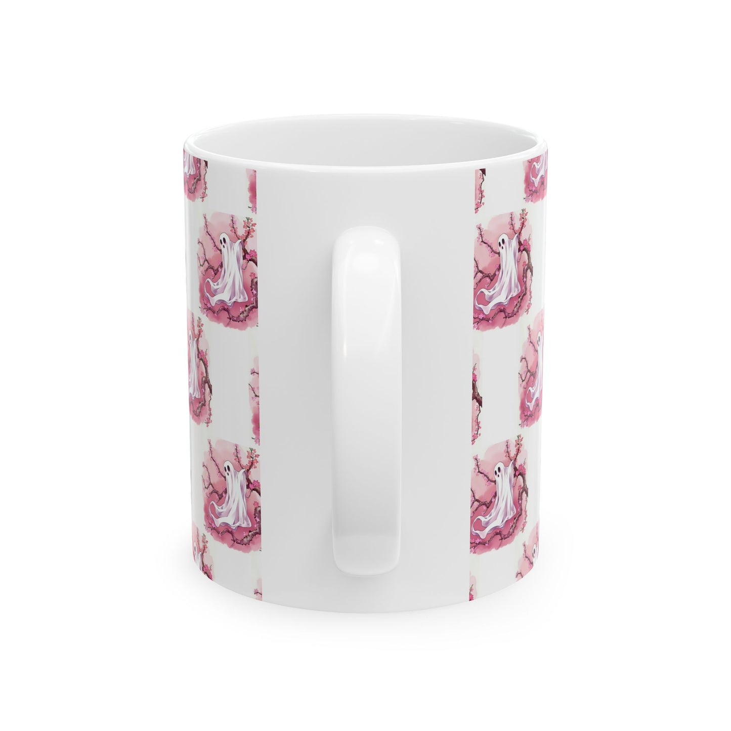 Whimsical Ghost Ceramic Mug - Perfect for Halloween, Coffee Lovers, Unique Gift, Cute Drinkware, Holiday Decor - Celtic Scents