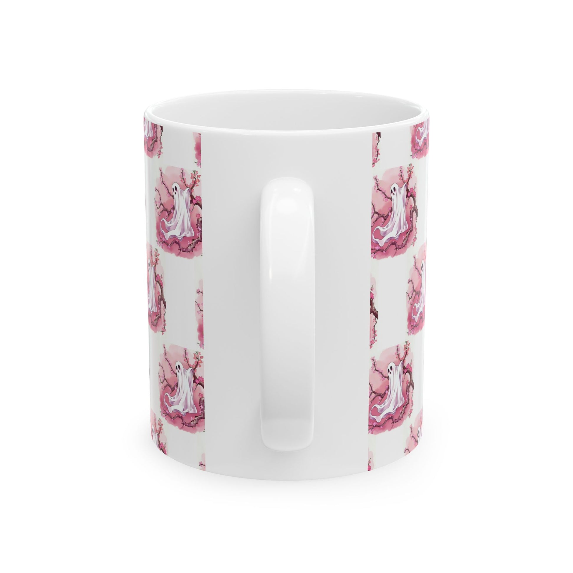 Whimsical Ghost Ceramic Mug - Perfect for Halloween, Coffee Lovers, Unique Gift, Cute Drinkware, Holiday Decor - Celtic Scents