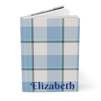 Personalized Plaid Hardcover Journal, Perfect Gift for Writers, Students & Planners, Customizable Journal - Celtic Scents