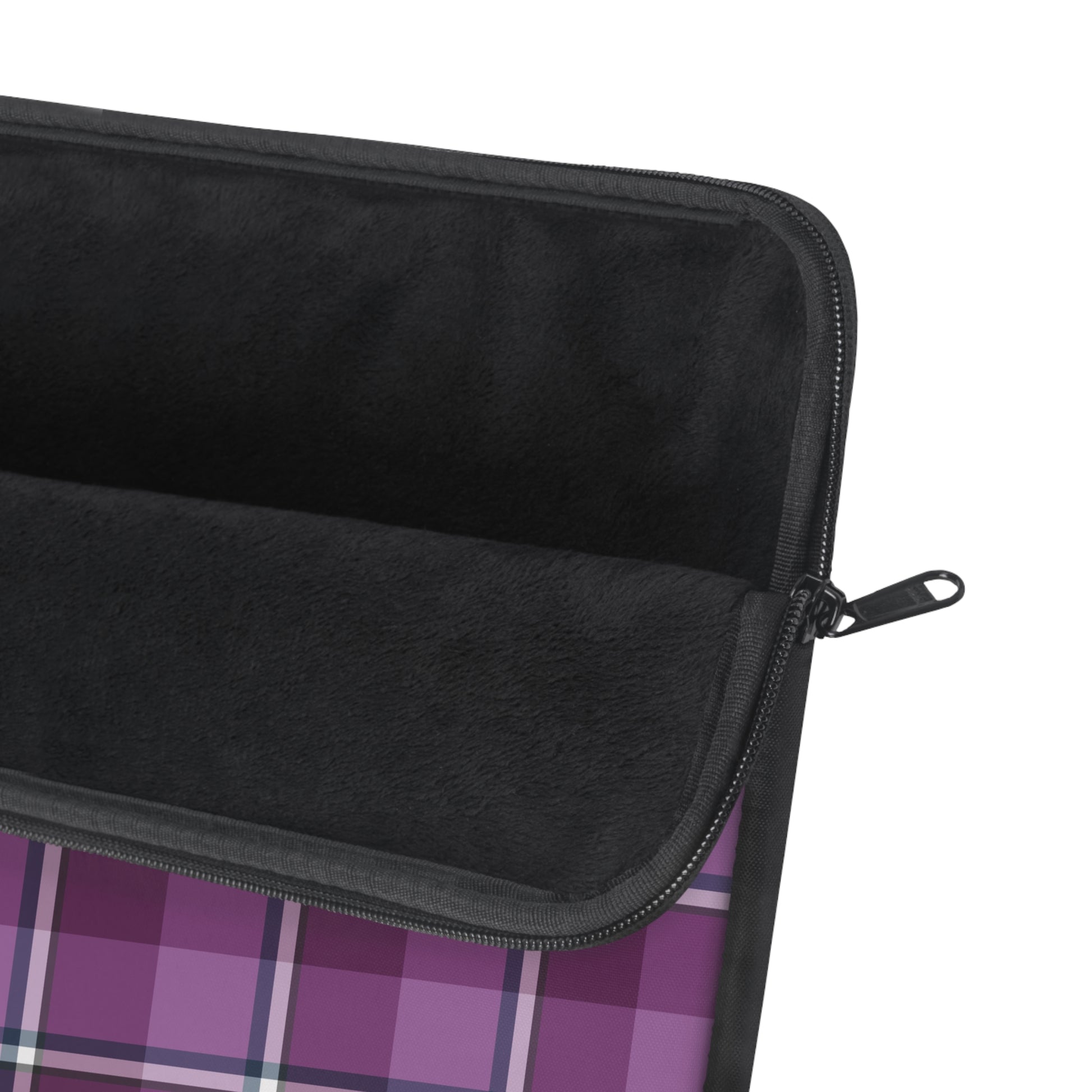 Plaid Laptop Sleeve, Purple Checkered Case for School, Work, Travel, Stylish Computer Cover, Gift for Students, Tech Accessories - Celtic Scents
