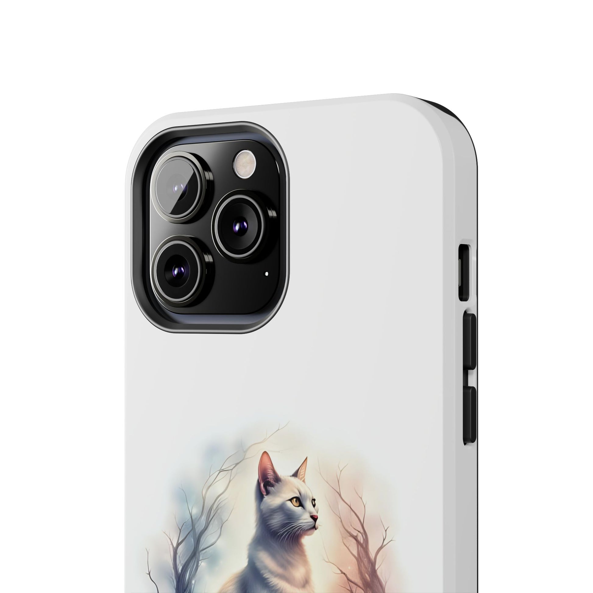 Artistic Cat Phone Case, Tough Phone Cases, Pet Lover Gift, Cat Lover Accessory, Unique Phone Cover, Protector Case - Celtic Scents