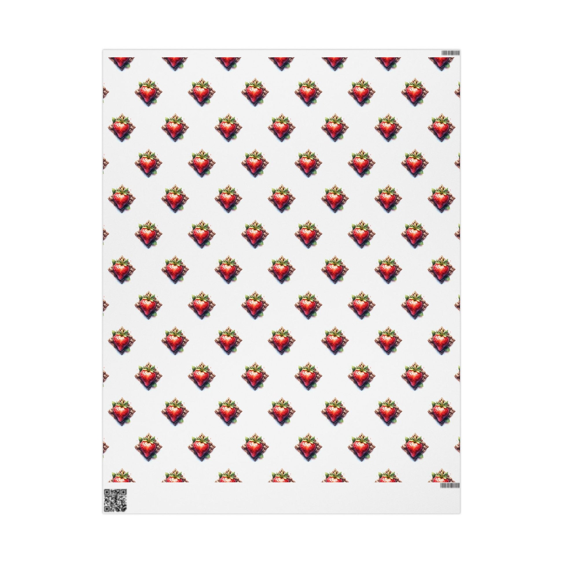 Strawberry Print Wrapping Paper, Gift Wrap for Any Occasion, Christmas, Birthdays, Eco-Friendly Packaging - Celtic Scents